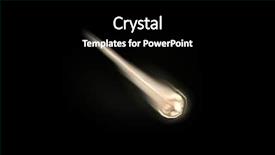  Presentation with curious sky - Slides with comet in the sky background and a black colored foreground