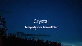  Presentation with night sky - Audience pleasing presentation theme consisting of comet-neowise-in-night-sky backdrop and a navy blue colored foreground