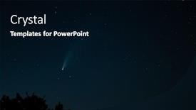  Presentation with trees - Amazing presentation having comet-neowise-traveling-low-over backdrop and a black colored foreground