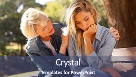  Presentation with love between man and woman - Presentation with comfort - loving middle aged woman comforting background and a ocean colored foreground