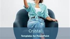  Presentation with modern food - PPT theme enhanced with comfort-people-and-food-concept background and a ocean colored foreground