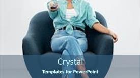  Presentation with young happy people smiling - Theme consisting of comfort-people-and-furniture-concept background and a ocean colored foreground