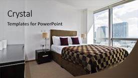  Presentation with floor - Presentation theme having comfort zone - contemporary double bedroom with floor background and a light gray colored foreground