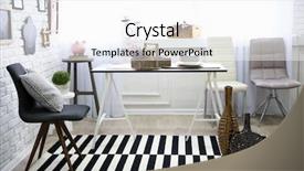  Presentation with modern black and white trees - Cool new PPT theme with comfort zone - modern dining room interior backdrop and a white colored foreground