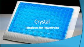  Presentation with orthopedic - Presentation having gel orthopedic pillow memory background and a teal colored foreground