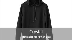  Presentation with black - PPT layouts with comfortable-black-hoodie-isolated background and a gray colored foreground