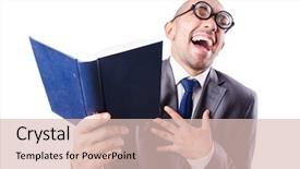  Presentation with funny - PPT theme consisting of full of food young woman background and a light gray colored foreground.