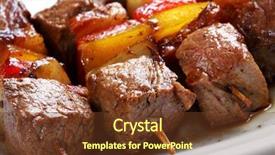  Presentation with bbq - Audience pleasing slides consisting of comida americana - bbq backdrop and a tawny brown colored foreground