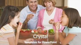  Presentation with together - Cool new presentation with comida americana - family preparing meal mealtime together backdrop and a coral colored foreground