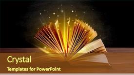  Presentation with open book - Cool new presentation with coming from an open book backdrop and a tawny brown colored foreground