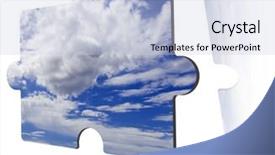  Presentation with puzzle pieces coming together - Amazing PPT theme having coming out from a puzzle backdrop and a  colored foreground