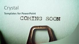  Presentation with coming soon - Cool new slides with coming-soon-text-written backdrop and a sky blue colored foreground
