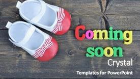  Presentation with coming soon - Amazing theme having coming soon word on wooden backdrop and a dark gray colored foreground