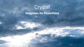  Presentation with summer sun - Theme having coming-storm-summer-sun background and a teal colored foreground