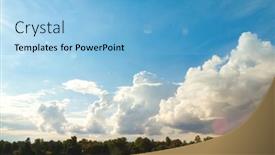  Presentation with summer sun - PPT layouts having coming-storm-summer-sun background and a light blue colored foreground