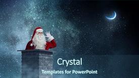  Presentation with santa - Audience pleasing slide deck consisting of coming top - santa claus is already here backdrop and a ocean colored foreground