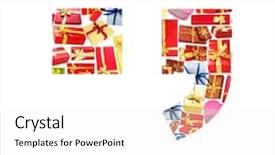  Presentation with alphabet - Cool new presentation with comma and full stop - alphabet backdrop and a white colored foreground