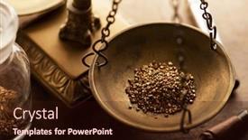  Presentation with weighing scale - Theme with commerce-trade-profit-and-exchange background and a wine colored foreground