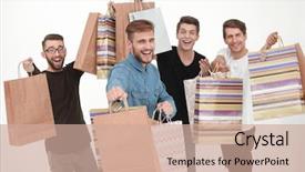  Presentation with dance beautiful couple dancing ballroom - Slide deck featuring commercial activities - group of dancing friends background and a coral colored foreground