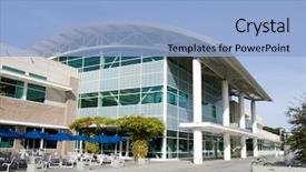  Presentation with middle school - Slides consisting of commercial building in the middle background and a light blue colored foreground