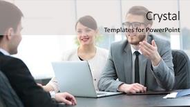  Presentation with current - Cool new theme with commercial director discusses current issues with the company's backdrop and a light gray colored foreground