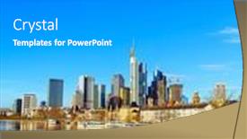  Presentation with commercial - Slides consisting of commercial-finance-building-in-frankfurt background and a gray colored foreground