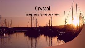  Presentation with marina - Slides with wisconsin golf course employee mowing the tee box background and a sky blue colored foreground