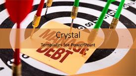  Presentation with loan - PPT layouts having commercial loan fund - manage debt background and a gold colored foreground