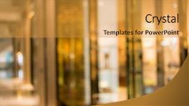  Presentation with mall - Beautiful PPT theme featuring commercial office space - abstract background of shopping mall backdrop and a  colored foreground