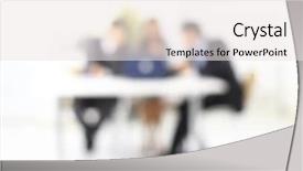  Presentation with team - PPT layouts enhanced with commercial office space - business background blurred image background and a  colored foreground