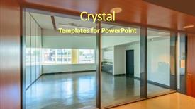  Presentation with abstract modern architecture - Presentation theme with commercial real estate - painted in brown abstract fragment background and a tawny brown colored foreground