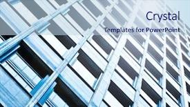  Presentation with commercial real estate - Colorful presentation enhanced with commercial real estate - perspective and underside angle view backdrop and a light blue colored foreground