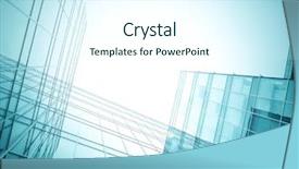  Presentation with dark night - PPT theme featuring commercial real estate - wide angle view to dark background and a sky blue colored foreground