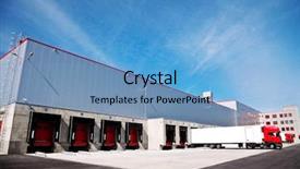  Presentation with logistics - Cool new presentation with commercial vehicles - truck in front backdrop and a teal colored foreground