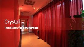  Presentation with soft gold of light - Presentation design having commerical carpet - soft warm light the channel background and a crimson colored foreground
