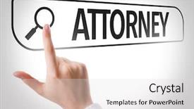  Presentation with attorney - PPT theme having commission plan - attorney written in search bar background and a light gray colored foreground