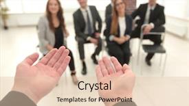  Presentation with partners - Slide set with commission plan - business partners listen background and a lemonade colored foreground