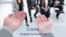  Presentation with partners - Slide set enhanced with commission plan - business partners listen background and a lemonade colored foreground