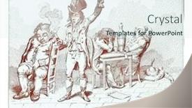  Presentation with engraving - Slide set having committee-of-general-vigilance-vintage background and a sky blue colored foreground