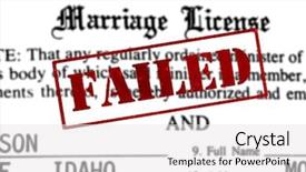  Presentation with certificate - Cool new theme with committment - marriage certificate paperwork certification backdrop and a white colored foreground