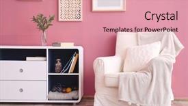  Presentation with new cold room storage - Amazing PPT layouts having commodities - elegant room interior with comfortable backdrop and a coral colored foreground