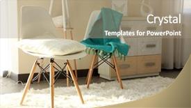  Presentation with chairs - Presentation design with commodities - room design with white commode background and a coral colored foreground