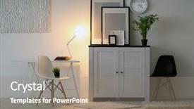  Presentation with mechanical plant room - PPT theme featuring commodities - room interior with commode background and a gray colored foreground