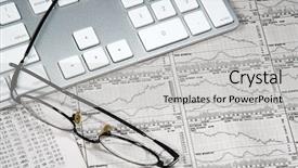  Presentation with finance - Beautiful slides featuring commodity trade - business finance graphs backdrop and a light gray colored foreground