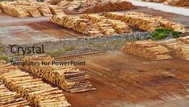  Presentation with export - Theme featuring commodity trade - timber export terminal new zealand background and a coral colored foreground