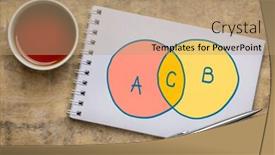  Presentation with intersection - Amazing theme having common-area-intersection-or-overlapping backdrop and a coral colored foreground