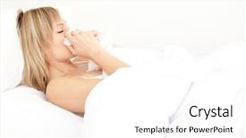  Presentation with common cold - Cool new PPT layouts with information technology data network as a system backdrop and a ocean colored foreground