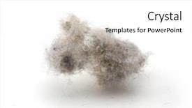  Presentation with white house - Cool new presentation design with common house hold dust high backdrop and a white colored foreground