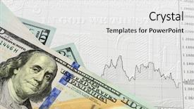  Presentation with financial money market - Amazing presentation theme having common wealthe - financial background dollar banknote money backdrop and a white colored foreground