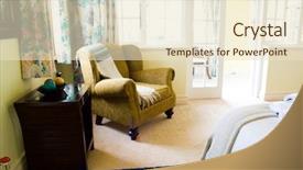  Presentation with kid bedroom - Colorful presentation design enhanced with common wealthe - sofa in bedroom backdrop and a lemonade colored foreground